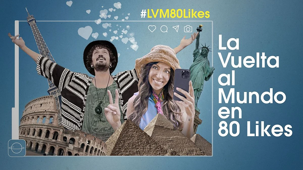 Cartel de La Vuelta al Mundo en 80 Likes